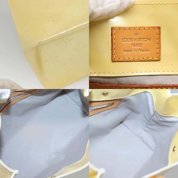 LOUIS VUITTON Monogram Vernis Reade PM Hand Bag Perle M91336 - Picture 11 of 12